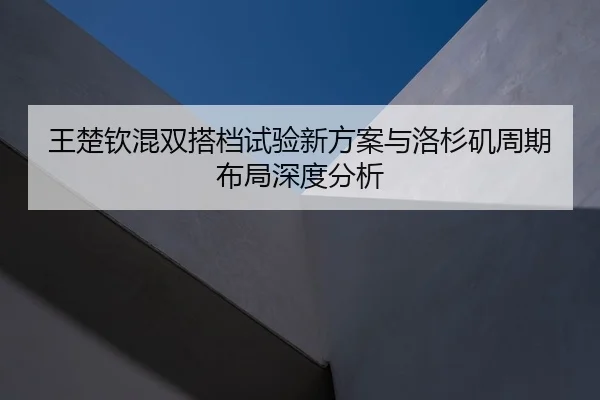 王楚钦混双搭档试验新方案与洛杉矶周期布局深度分析